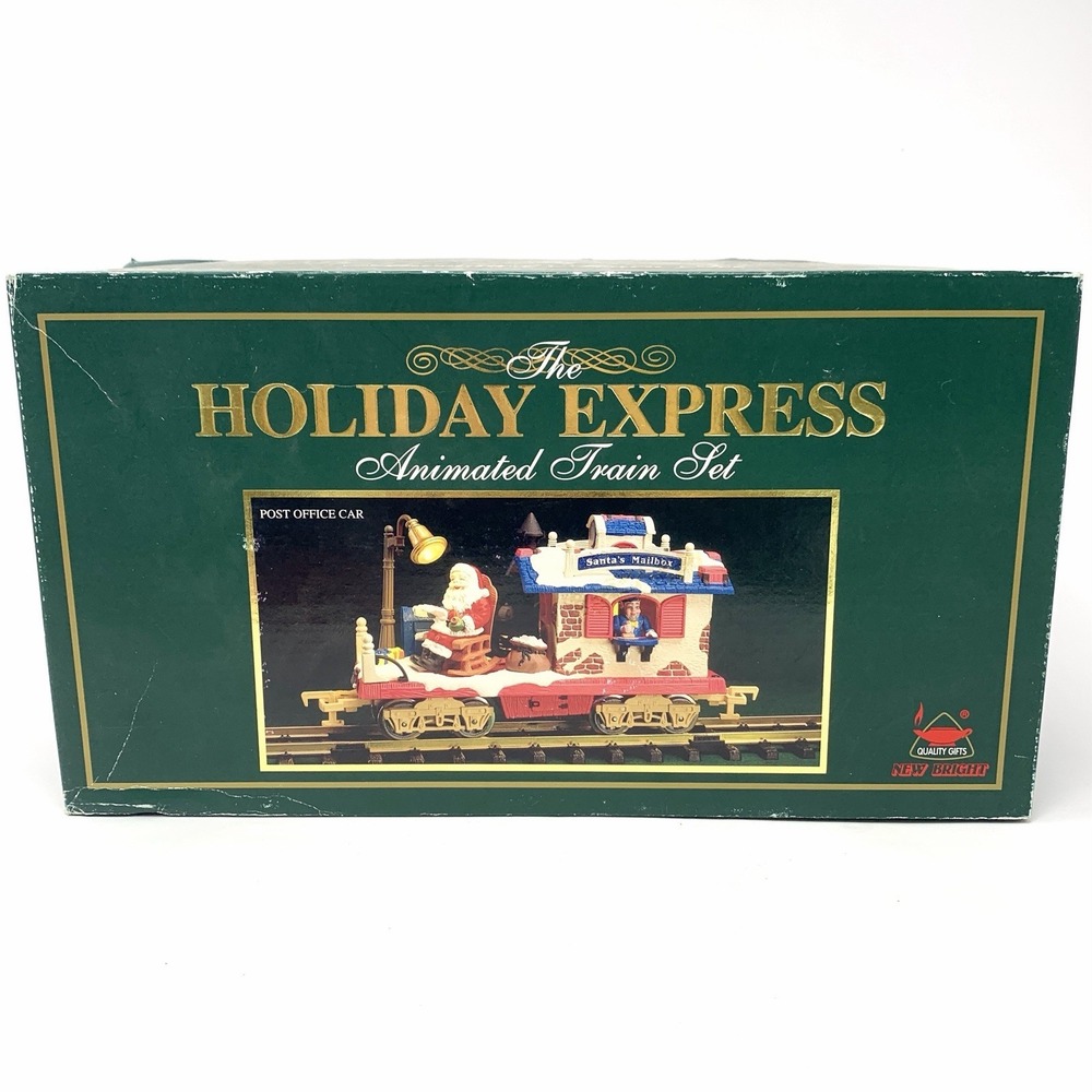 New Bright Holiday Express Christmas Animated Train Car 380-1 Post Office Car